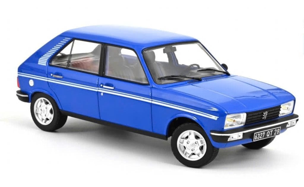 Peugeot 104 S 1981 Ibis Blauw schaal 1/18 NOREV ref: 184903, Verzenden, Nieuw, Auto, Norev