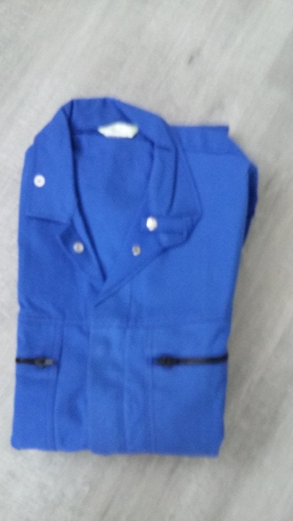 Overall KORENBLAUW met ritsen 100% katoen MAAT 50, Nieuw, Overige maten, Ophalen of Verzenden, Overige thema's