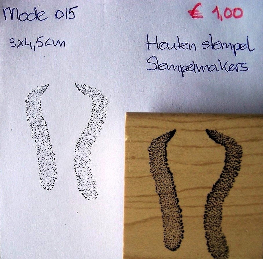 Mode 015 Houten stempel, Ophalen of Verzenden, Gebruikt, Houten stempel