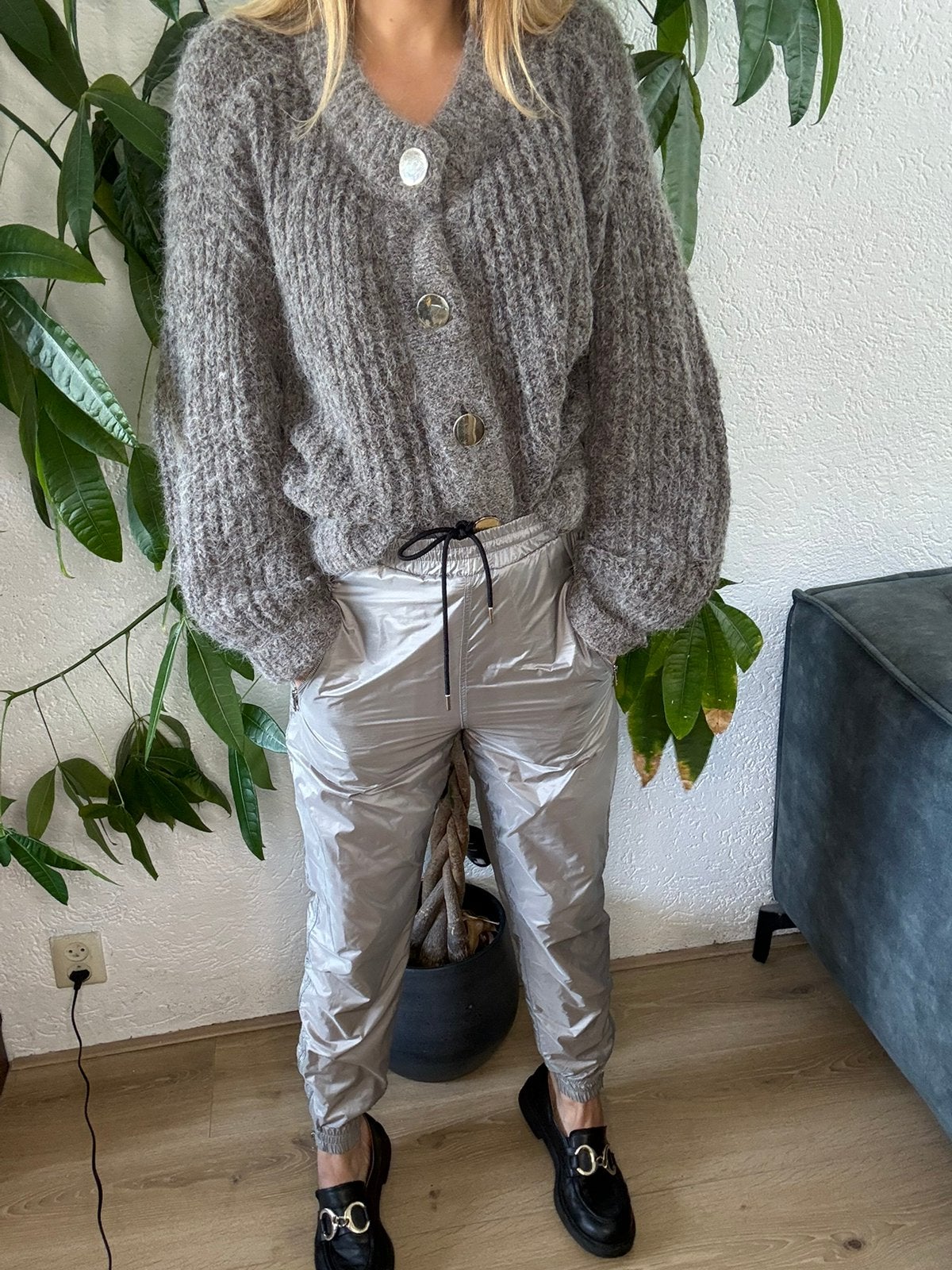 Vanilia broek grijs zilver 34, Ophalen of Verzenden, Zo goed als nieuw, Maat 34 (XS) of kleiner, Lang