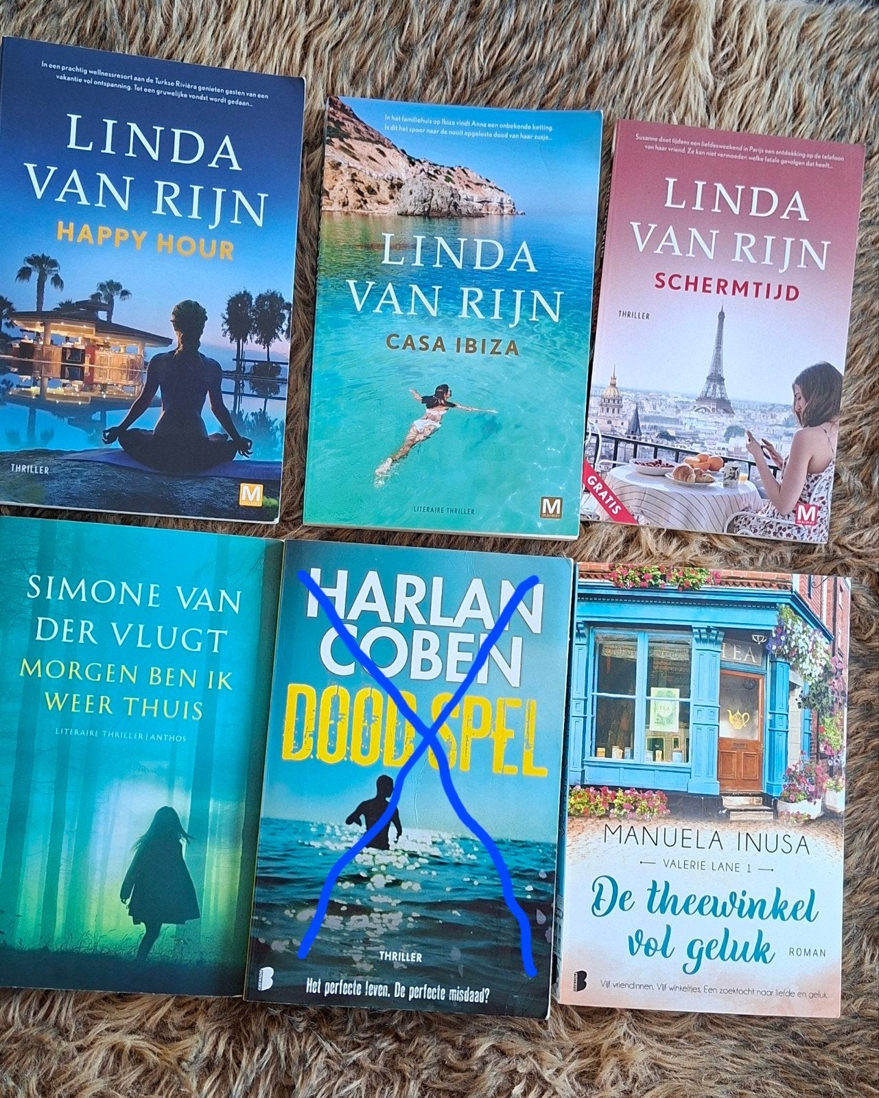Boeken: Linda van Rijn, Simone van der Vlugt, Manuela, Ophalen, Gelezen, Linda van Rijn, Simone van der Vlugt, Manuela Inusa, Nederland