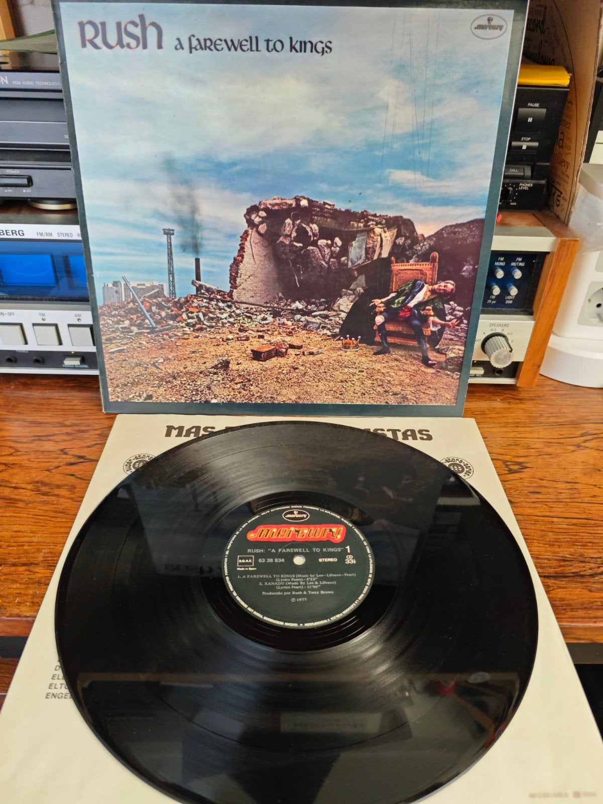 Rush - A Farewell to Kings LP (1977) Progressive Rock Vinyl, Progressive, Gebruikt, Ophalen of Verzenden, 1970 - 1979