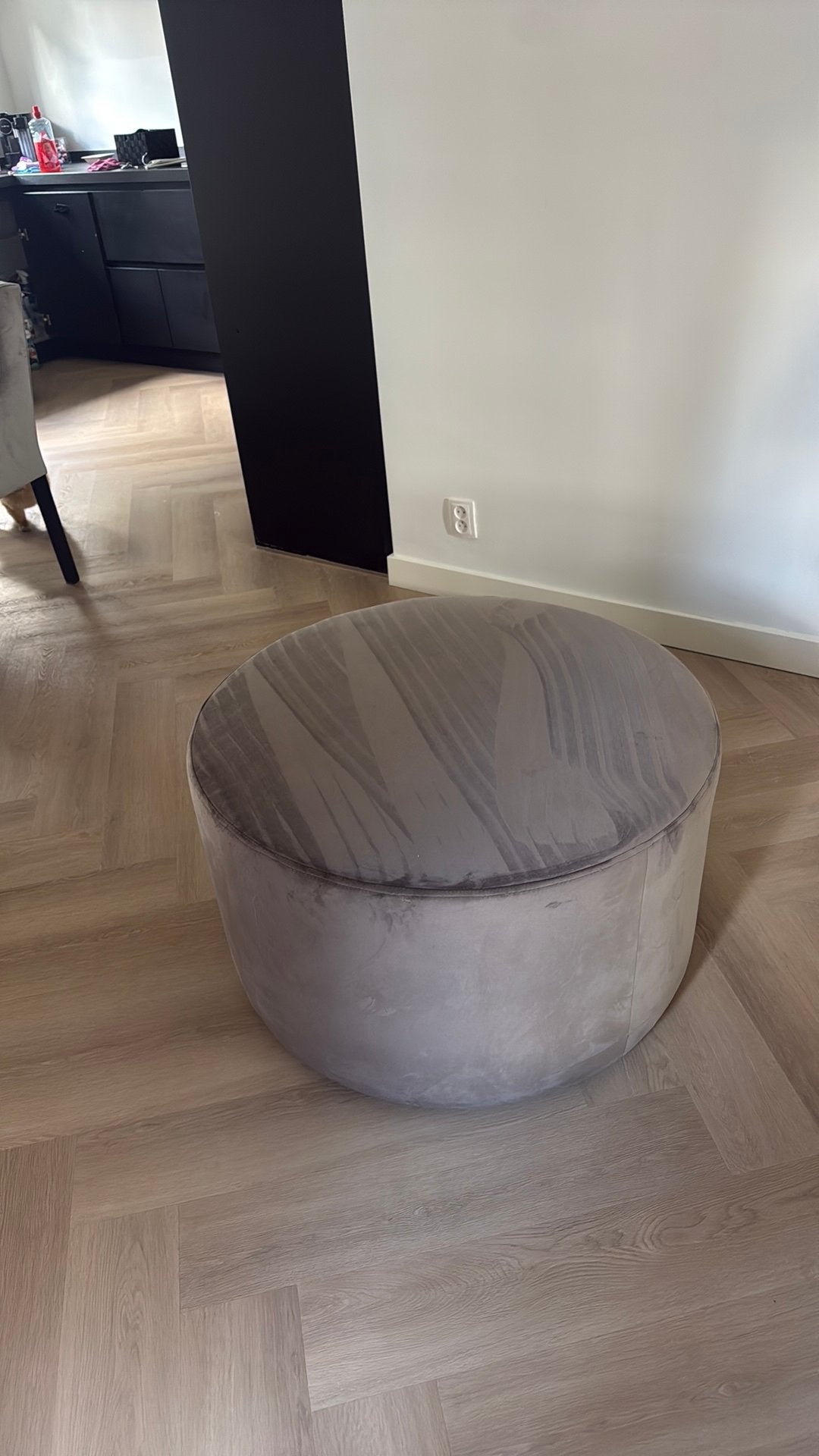 Poef te koop, Ophalen, Zo goed als nieuw, Rond, 50 tot 75 cm
