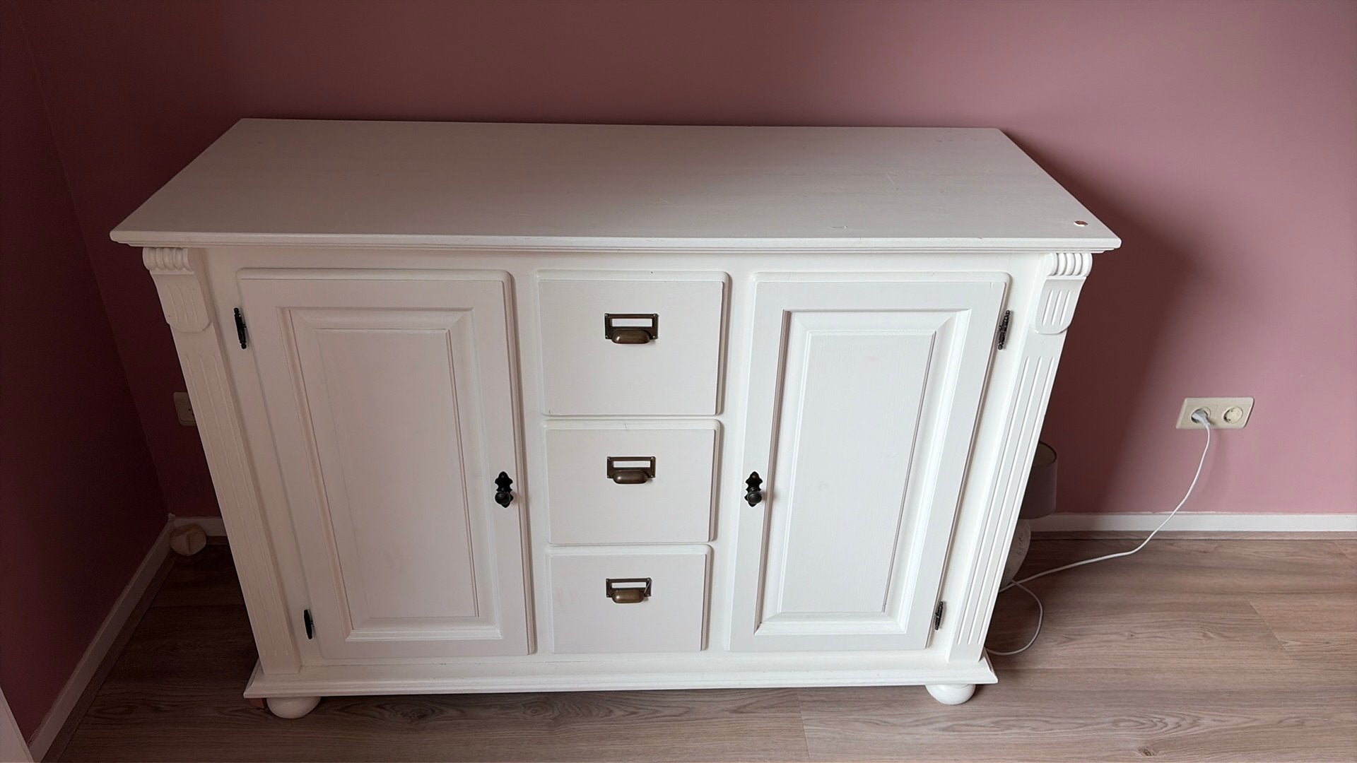 Commode massief hout, Ophalen, 50 tot 70 cm, 90 tot 105 cm, 100 cm of meer