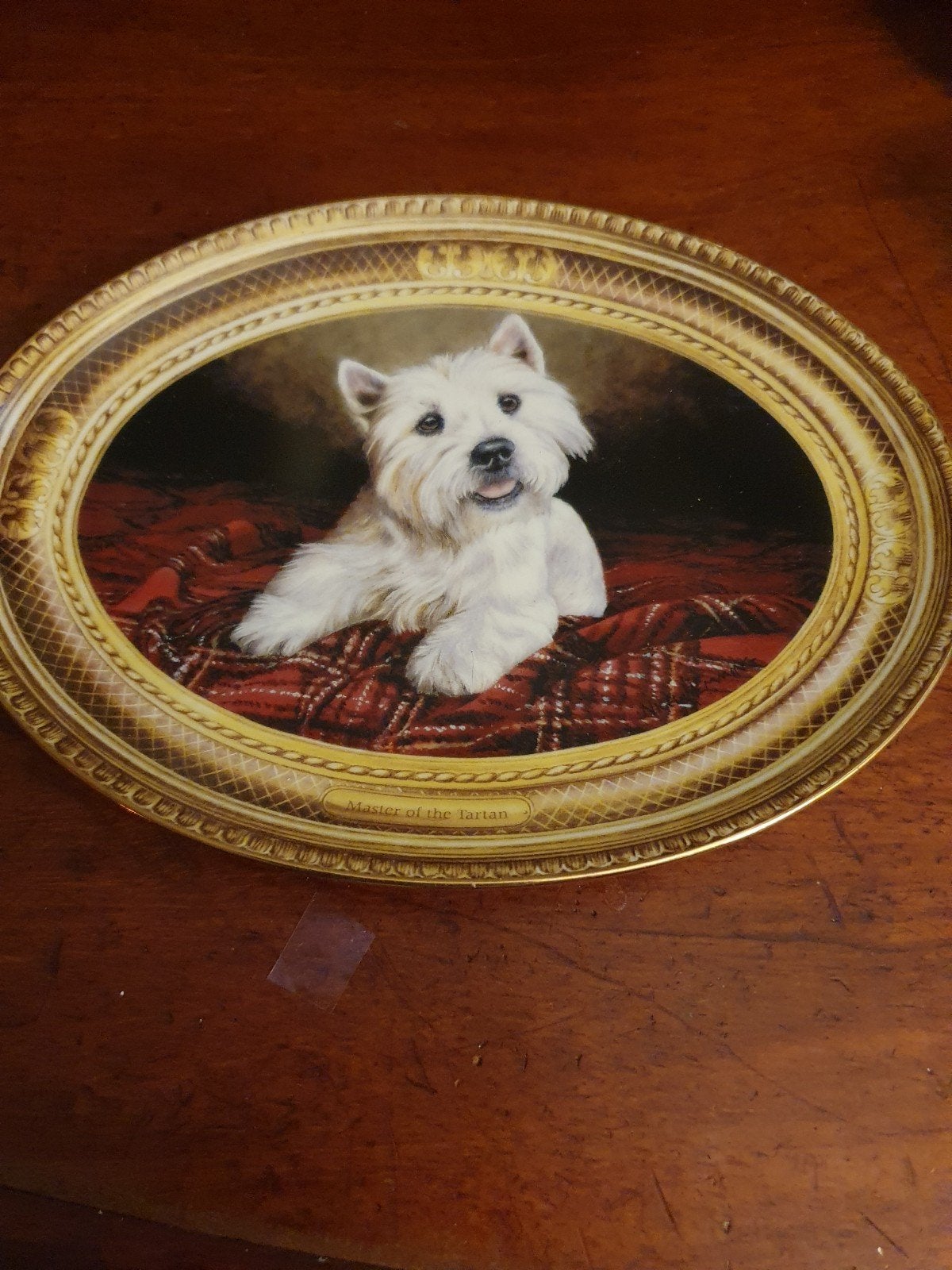 Franklin Mint West Highland White Terrier Sierborden, Ophalen of Verzenden