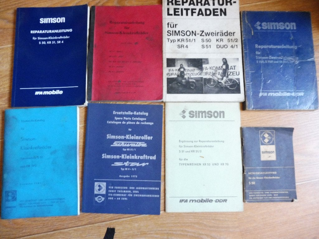 Reparatieboeken, SIMSON brommers, Ophalen of Verzenden, Gelezen, VEB SIMSON, Merk of Model