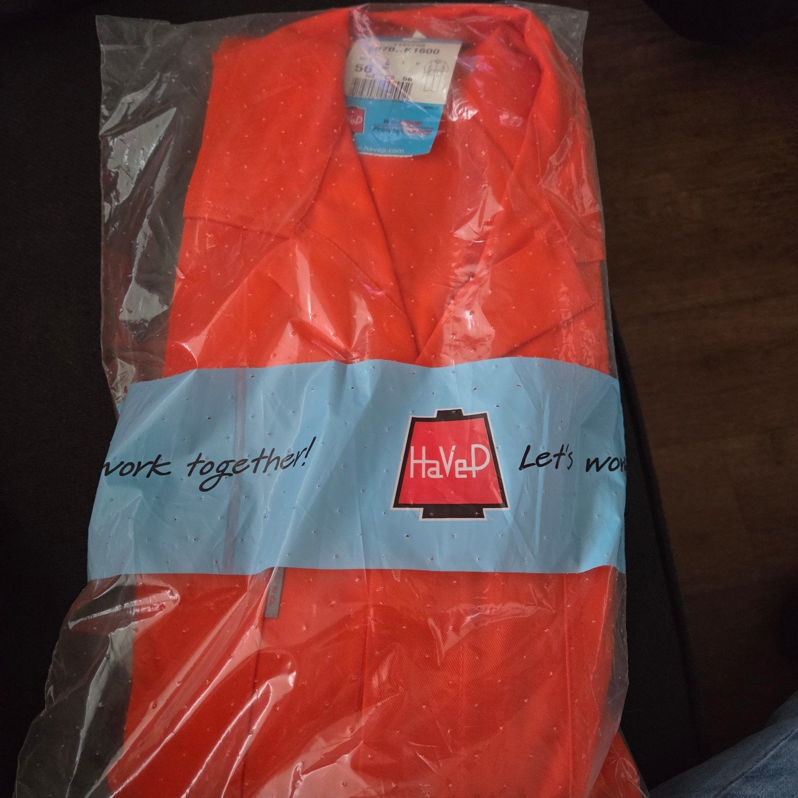 Nieuwe Havep overall, oranje, maat 56, Ophalen of Verzenden, Nieuw