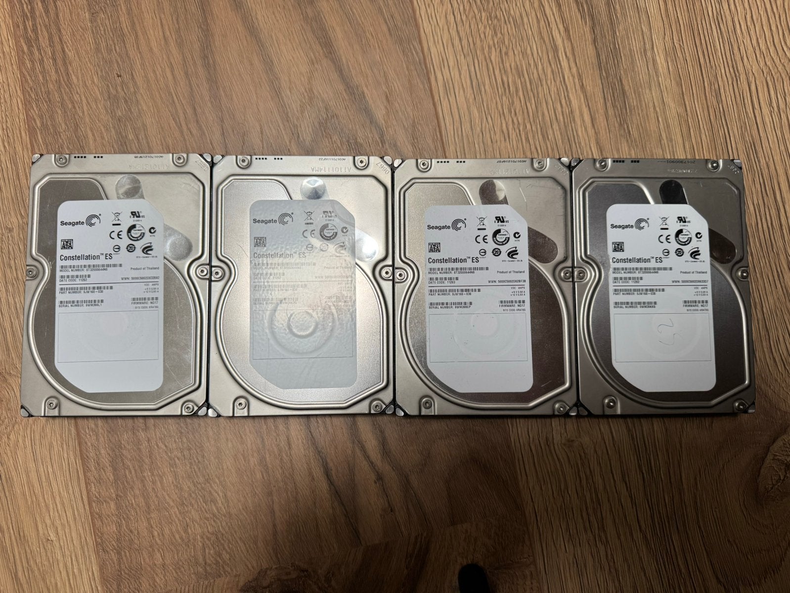 4x Seagate 2TB 7200RPM SATA HDD Smart waarschuwing, Computers en Software, Harde schijven, Intern, Gebruikt, Ophalen of Verzenden