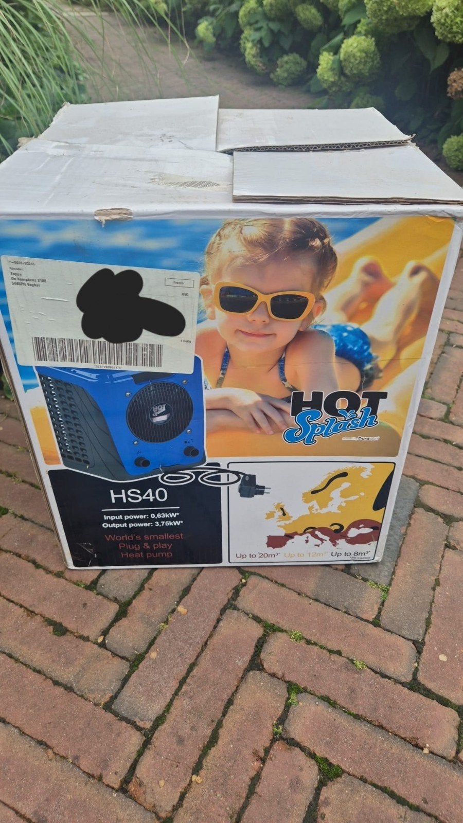 Hot Splash HS40 Plug & Play Zwembad Warmtepomp, Ophalen, Gebruikt