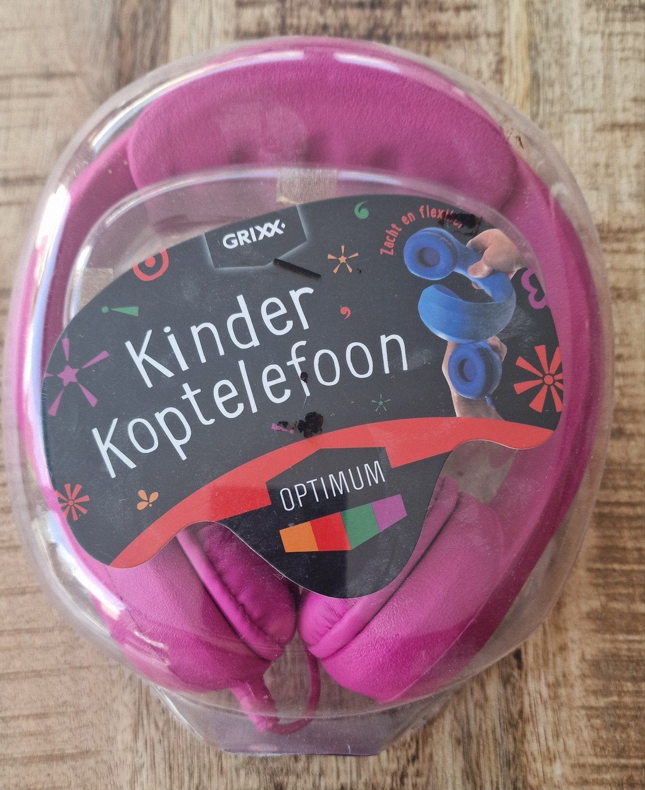 GRIXX Kinder Koptelefoon Roze - Nieuw in verpakking, Overige merken, Verstelbaar, Roze, Nieuw