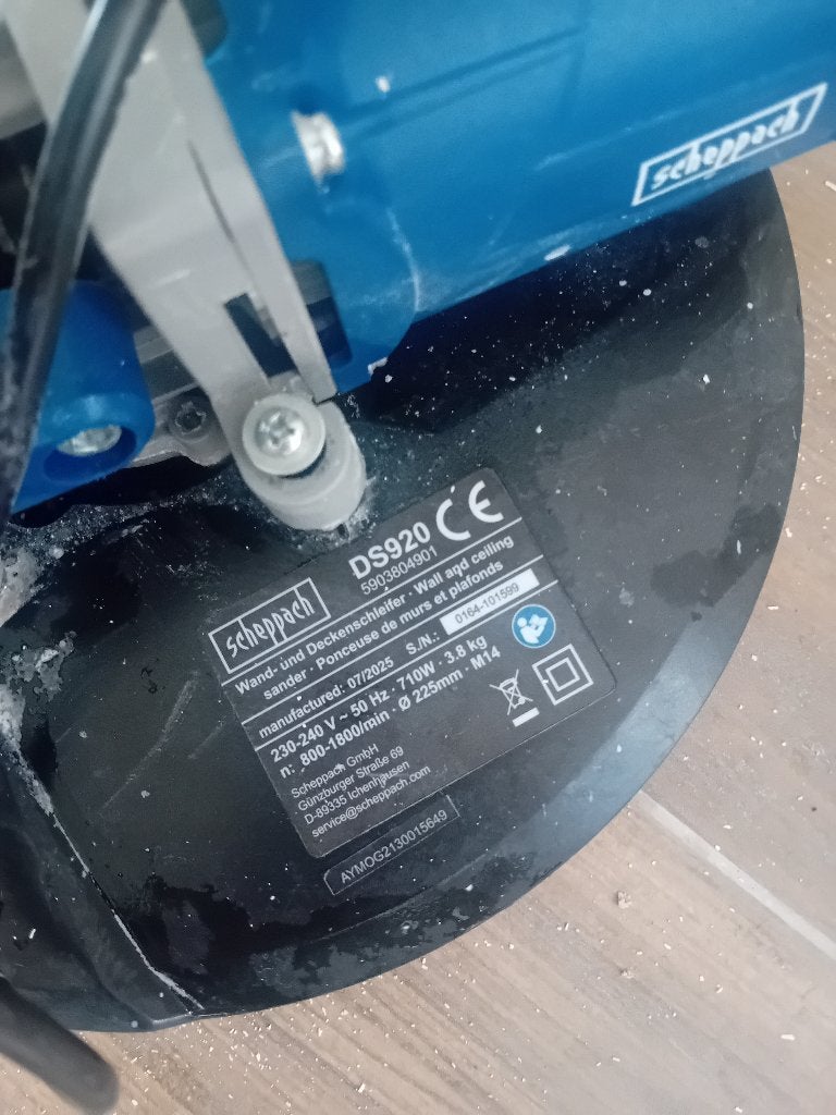 Scheppah DS920 Schuurmachine, Ophalen, Zo goed als nieuw, 600 tot 1200 watt, Vlakschuurmachine