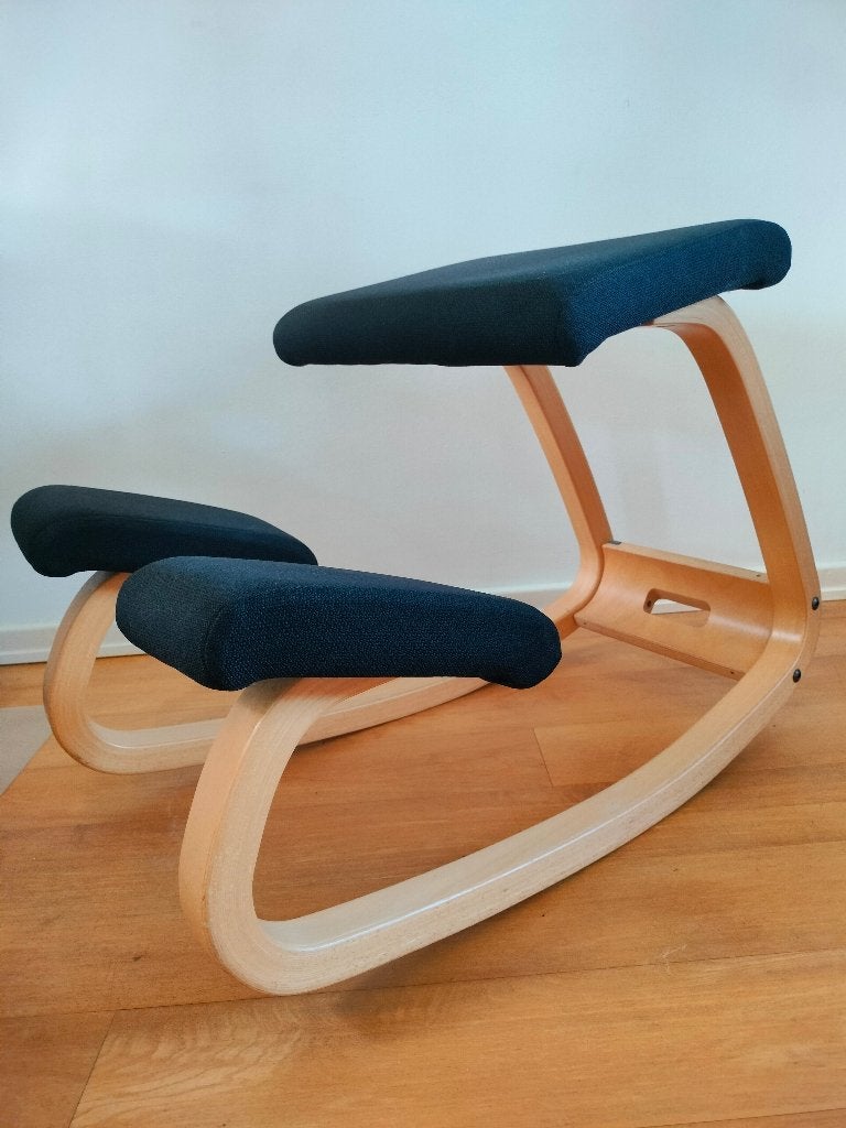Varier variabele balans kniestoel, Ophalen, Gebruikt, Zwart, Ergonomisch