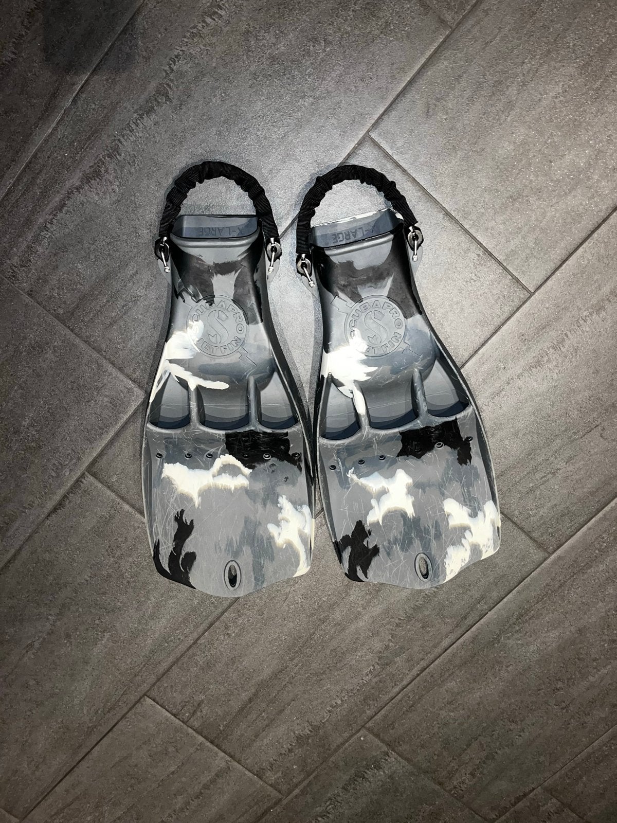 Scubapro jet Fin Camo vinnen L, Ophalen of Verzenden, Gebruikt, Zwem- of Duikvliezen
