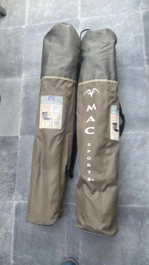 2x MAC Sports Opvouwbare Campingstoelen in Draagtas, Caravans en Kamperen, Ophalen of Verzenden, Nieuw, Campingstoel