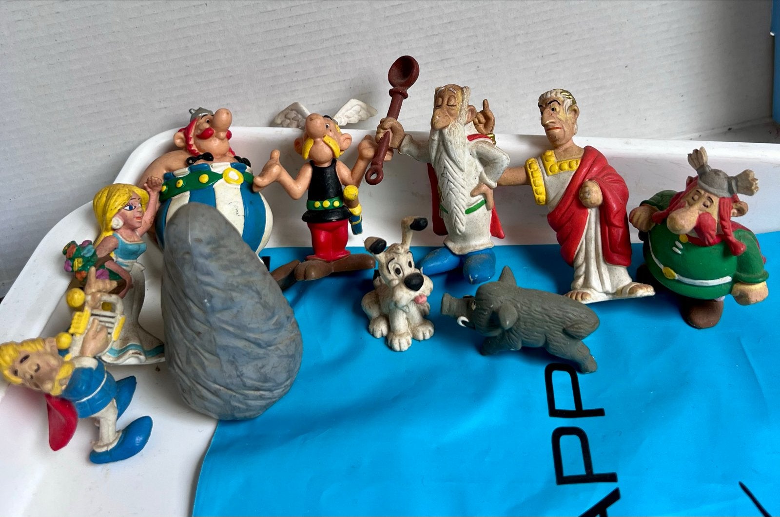 Asterix en Obelix figuren set - Vintage stripfiguren, Ophalen of Verzenden, Gebruikt
