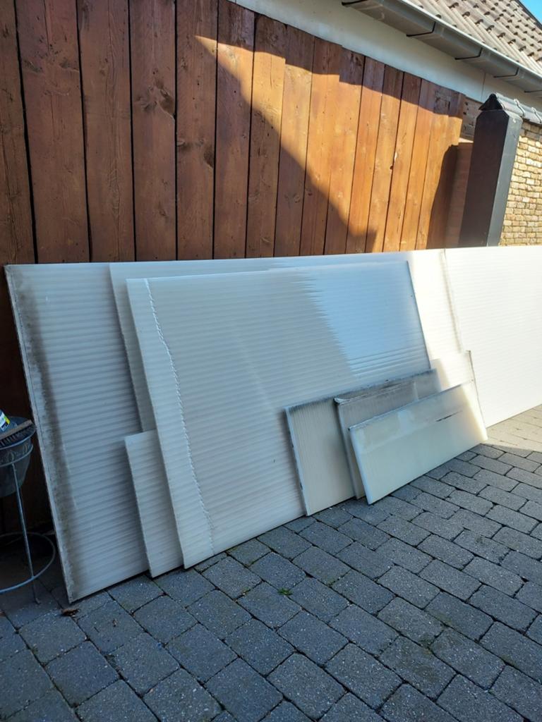 Gratis kanaalplaten 1x4m, 2x2m en reststukken, Ophalen of Verzenden, Gebruikt, Overige materialen, Minder dan 20 mm