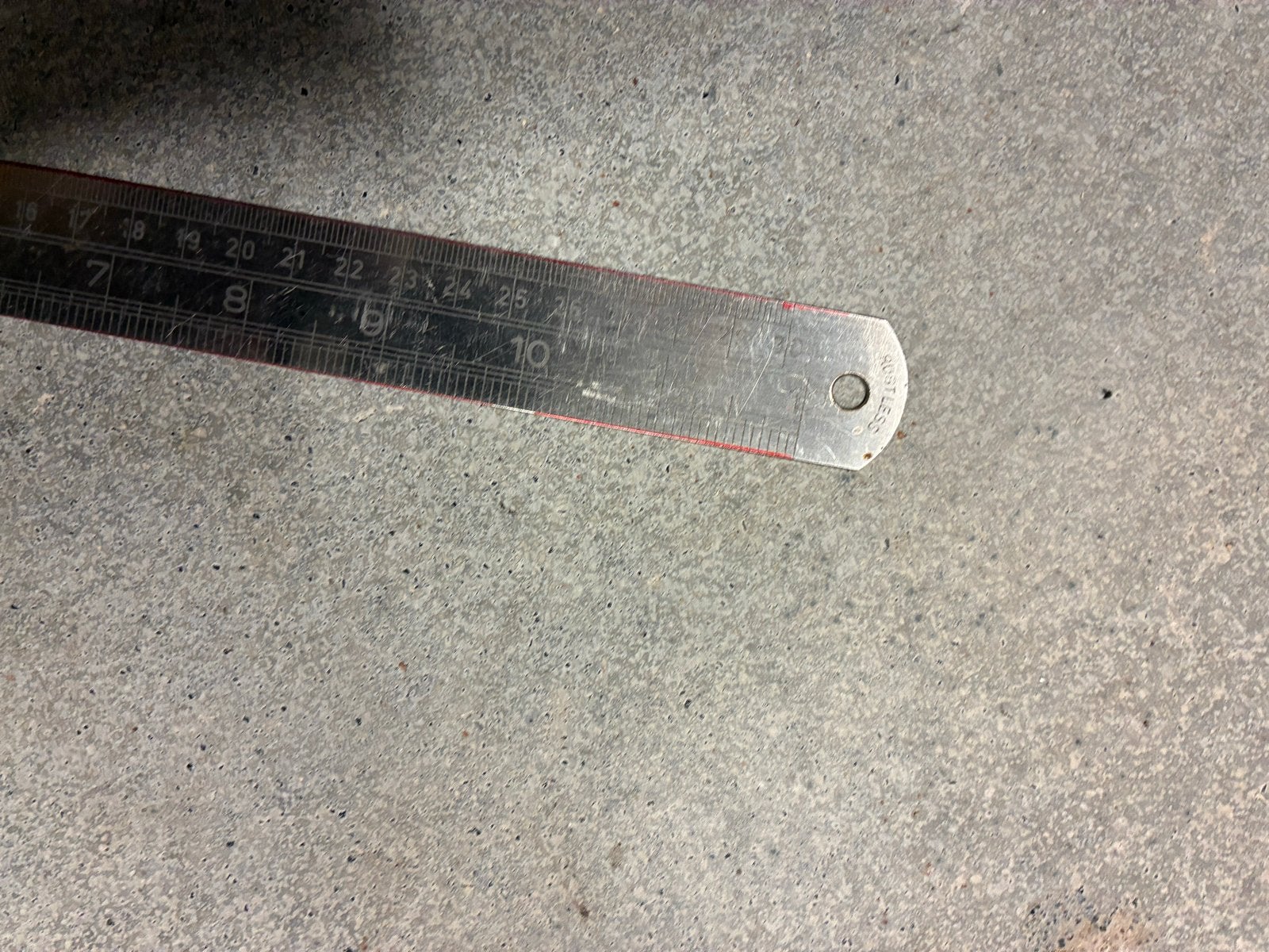 Roestvrije stalen liniaal - 30 cm, Ophalen of Verzenden, Gebruikt, Rolmaat/meetlint