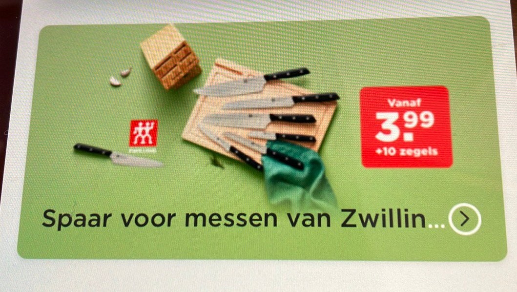 Messenzegels RUILEN VOOR jumbo juichzegels, Verzamelen, Jumbo, Ophalen of Verzenden