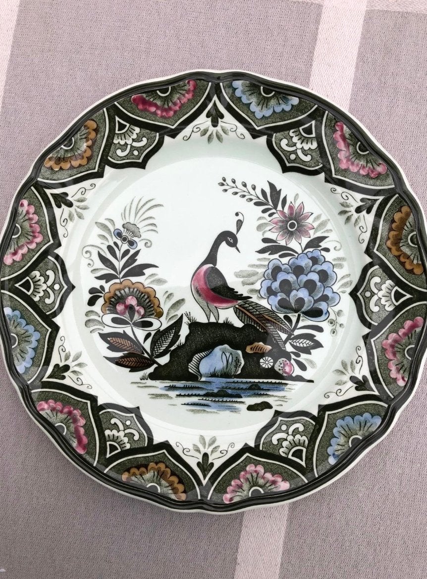 2 Villeroy & Boch Paon Wandborden - Handgeschilderd, Ophalen