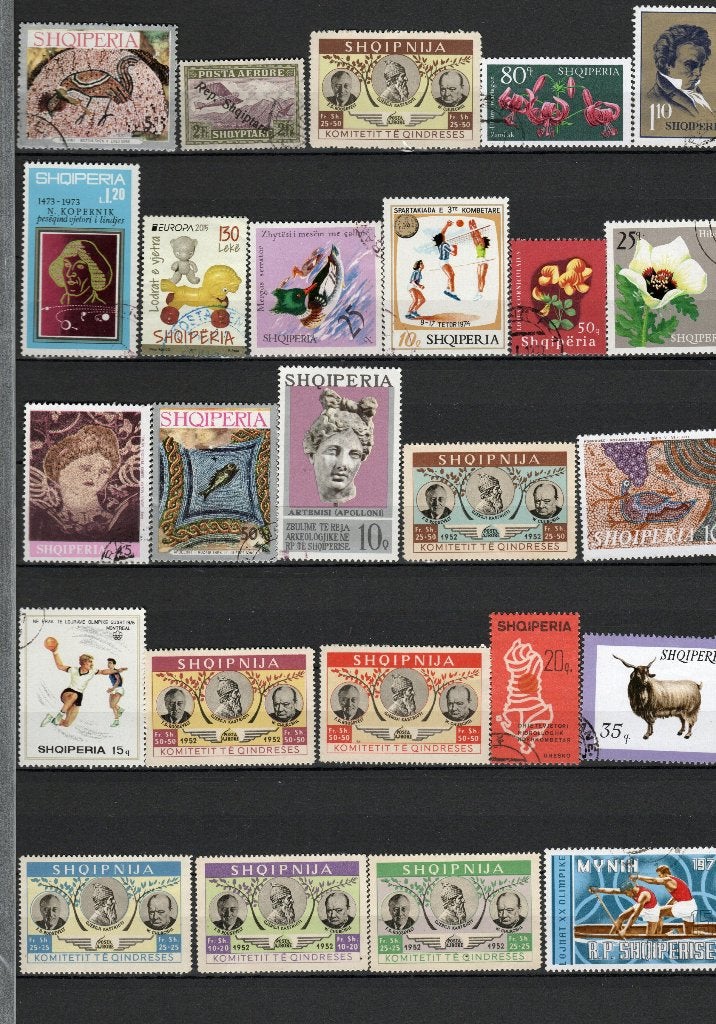 Albanië kavel 227, Verzenden, Overige landen, Gestempeld