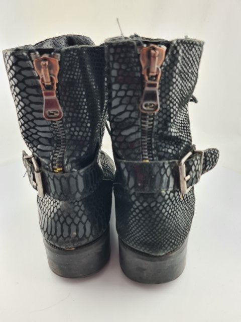 Veterboots Poelman zwart maat 40, Poelman, Zwart, Lage of Enkellaarzen, Ophalen of Verzenden