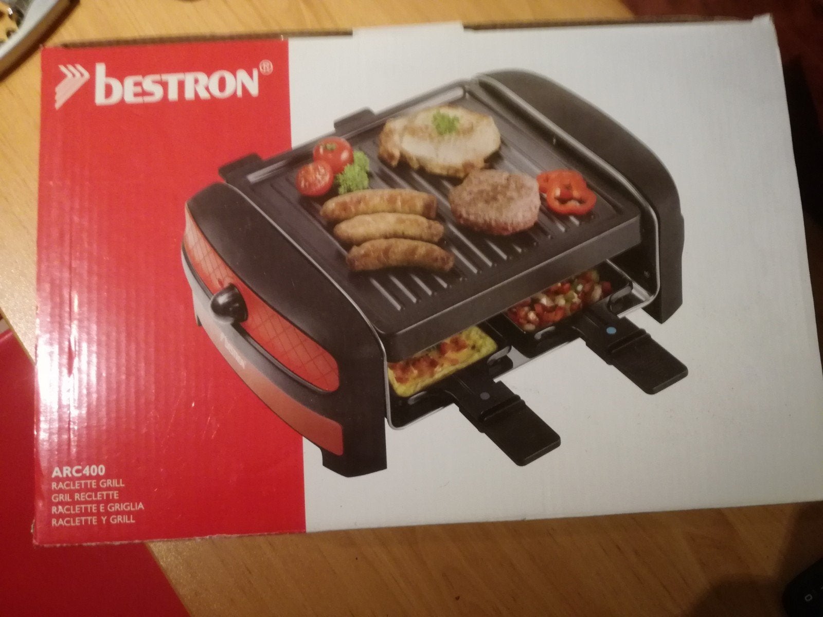 Bestron ARC400 Raclette Grill - Nieuw in doos, Witgoed en Apparatuur, Gourmetstellen, Ophalen of Verzenden, Nieuw