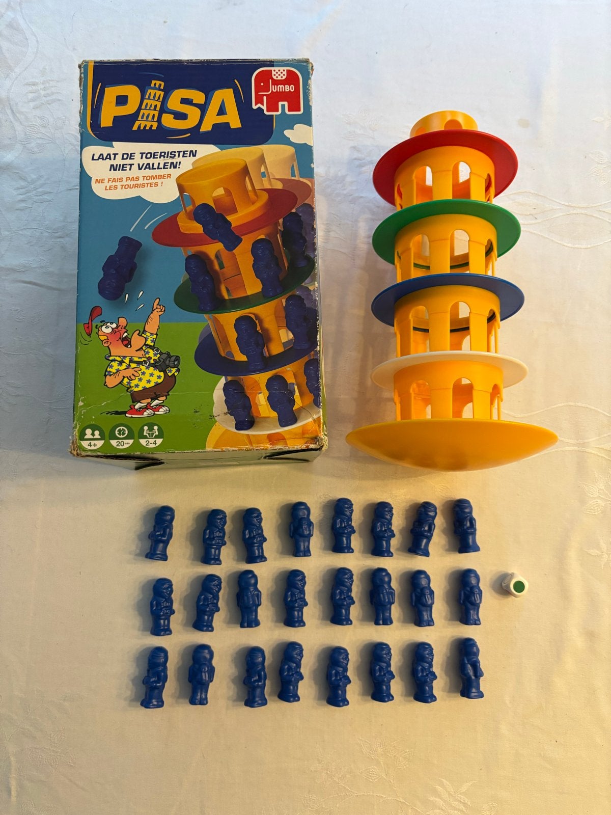 Pisa Jumbo Balansspel - Laat de toeristen niet vallen!, Drie of vier spelers, Ophalen of Verzenden, Gebruikt
