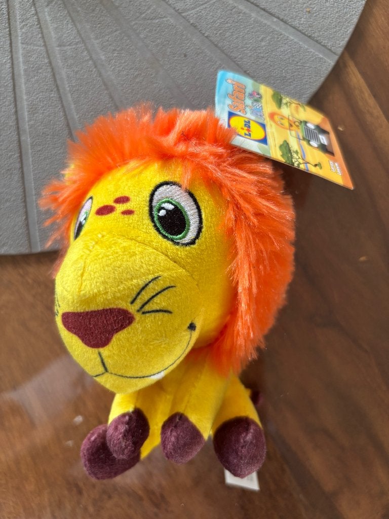 Mini safari knuffel Leeuw Lidl met kaartje, Lidl, Ophalen