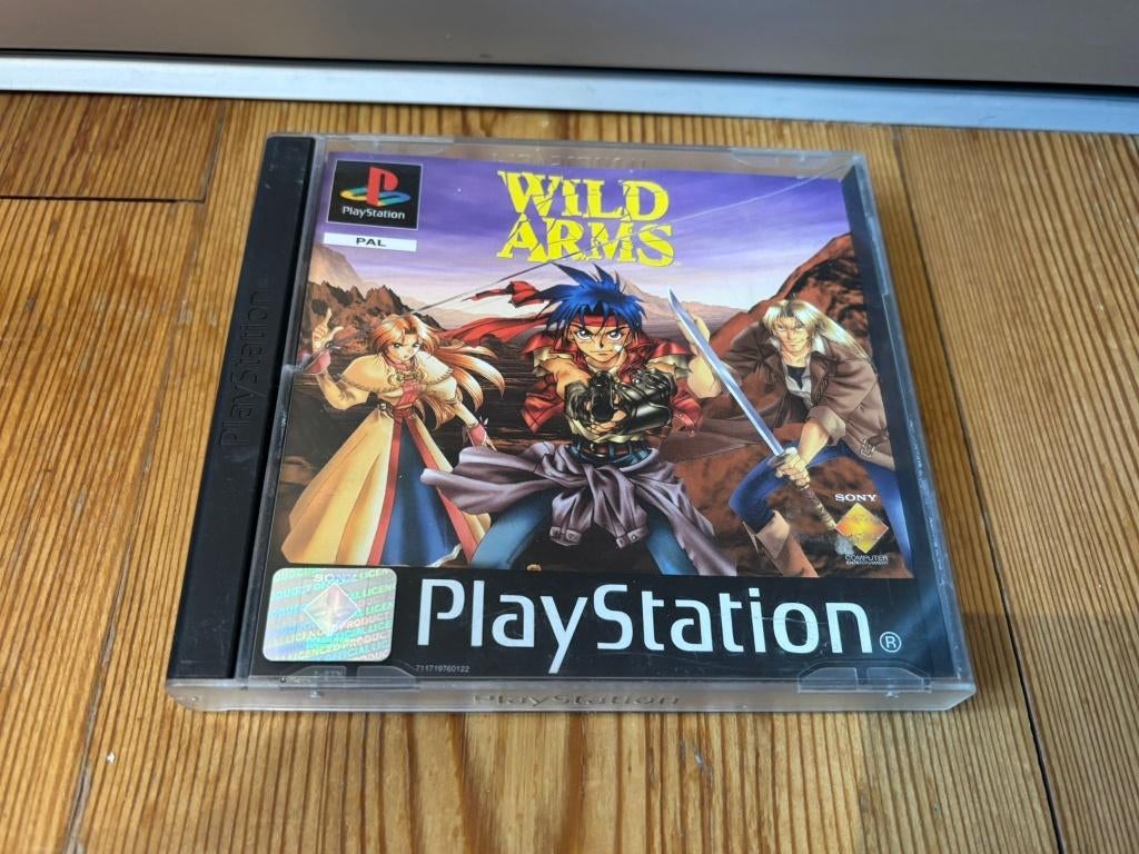 Wild Arms PS1 - Doos, Boekje, Cover (Zonder Game), Gebruikt, 1 speler, Racen en Vliegen, Ophalen of Verzenden