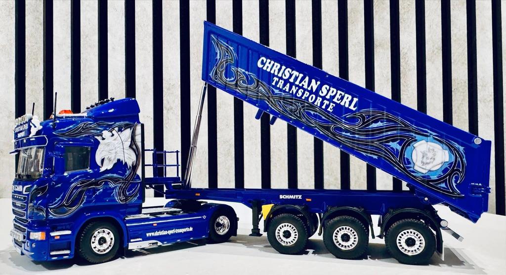 Scania S730 Christian Sperl Transporte 2015 Tekno 1:50, Hobby en Vrije tijd, Modelauto's | 1:50, Ophalen of Verzenden, Zo goed als nieuw