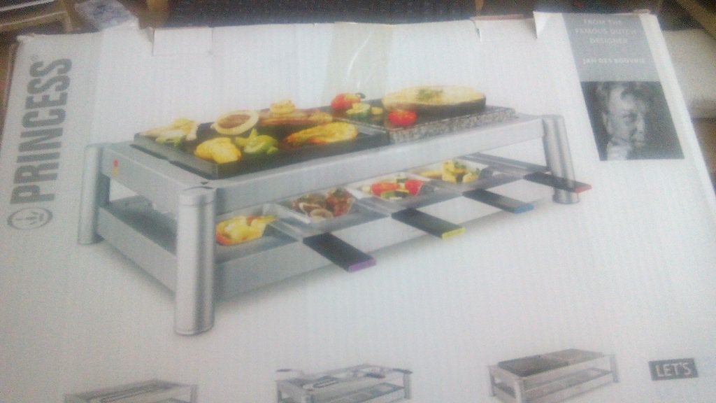 Princess Raclette Grill - Nieuw in doos, Ophalen, Nieuw, 4 t/m 7 personen