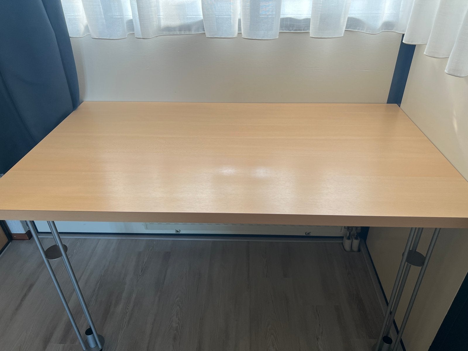 Beuken bureau blad inclusief poten, Ophalen, Zo goed als nieuw