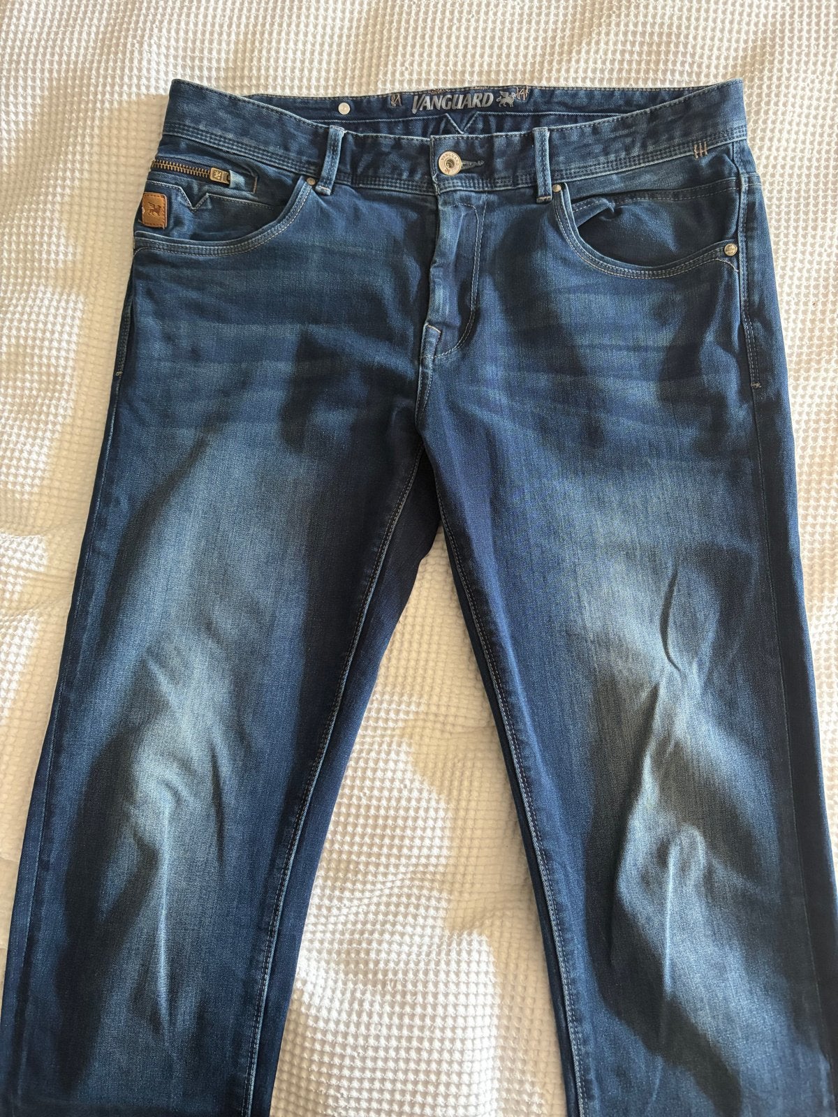 Vanguard V850 Slim Fit Jeans (W34/L34) - Blauw & Lichtgrijs, Ophalen of Verzenden, Zo goed als nieuw, Blauw, W33 - W34 (confectie 48/50)