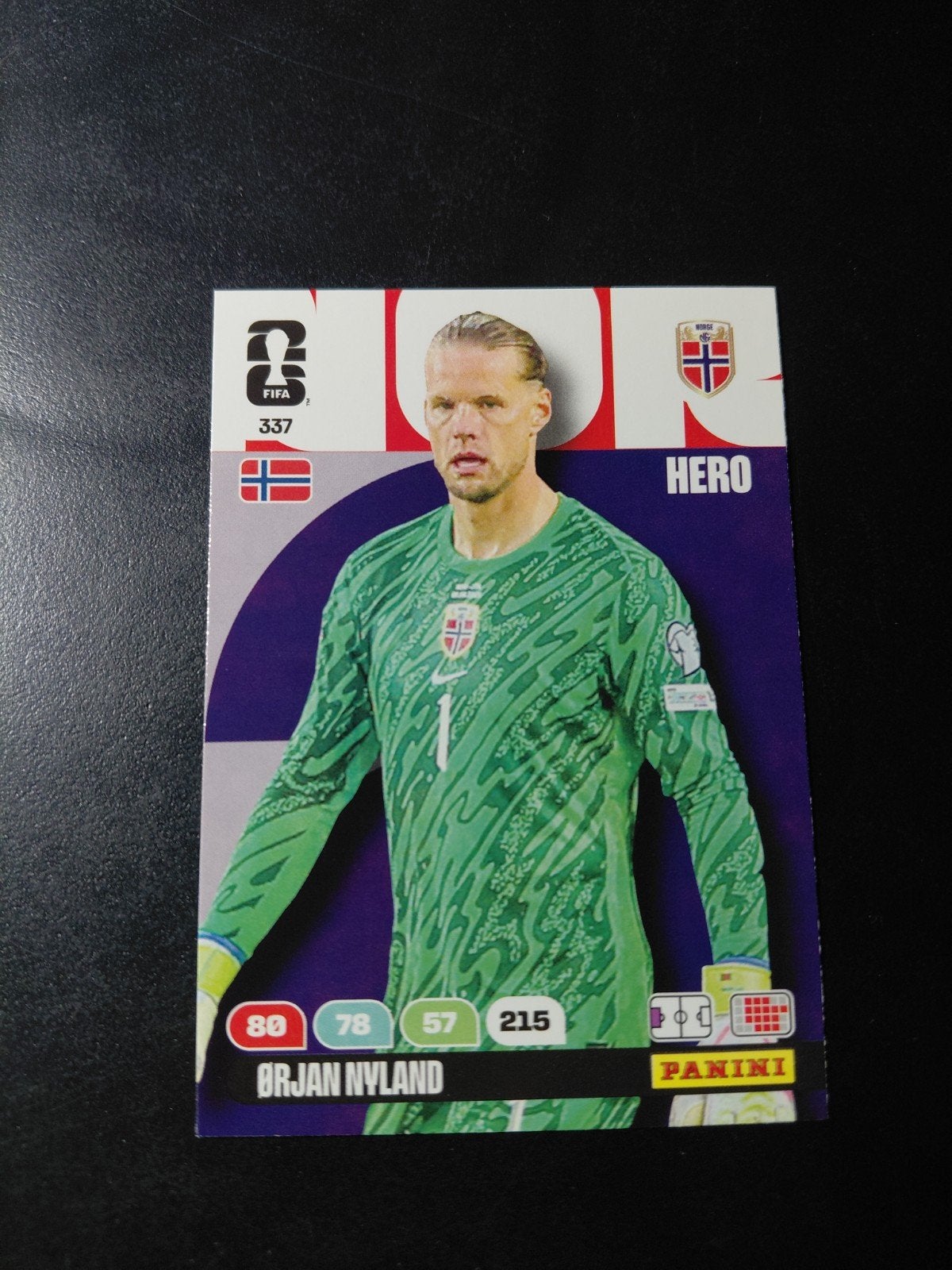 Ørjan nyland (noorwegen) panini wk 2026, Verzenden, Nieuw, Buitenlandse clubs, Poster, Plaatje of Sticker