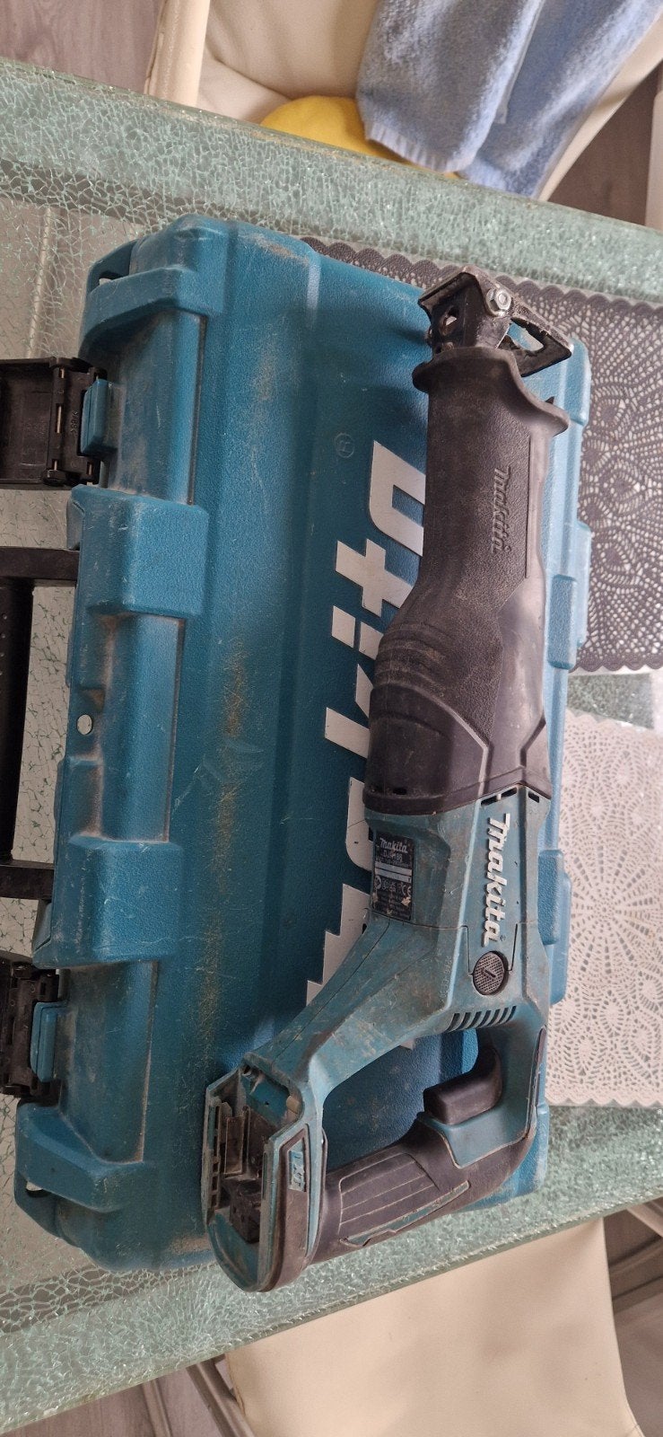 Makita Reciprozaag DJR186 - Krachtige Accu Reciprozaag, Ophalen of Verzenden, Gebruikt, Reciprozaag, Makita