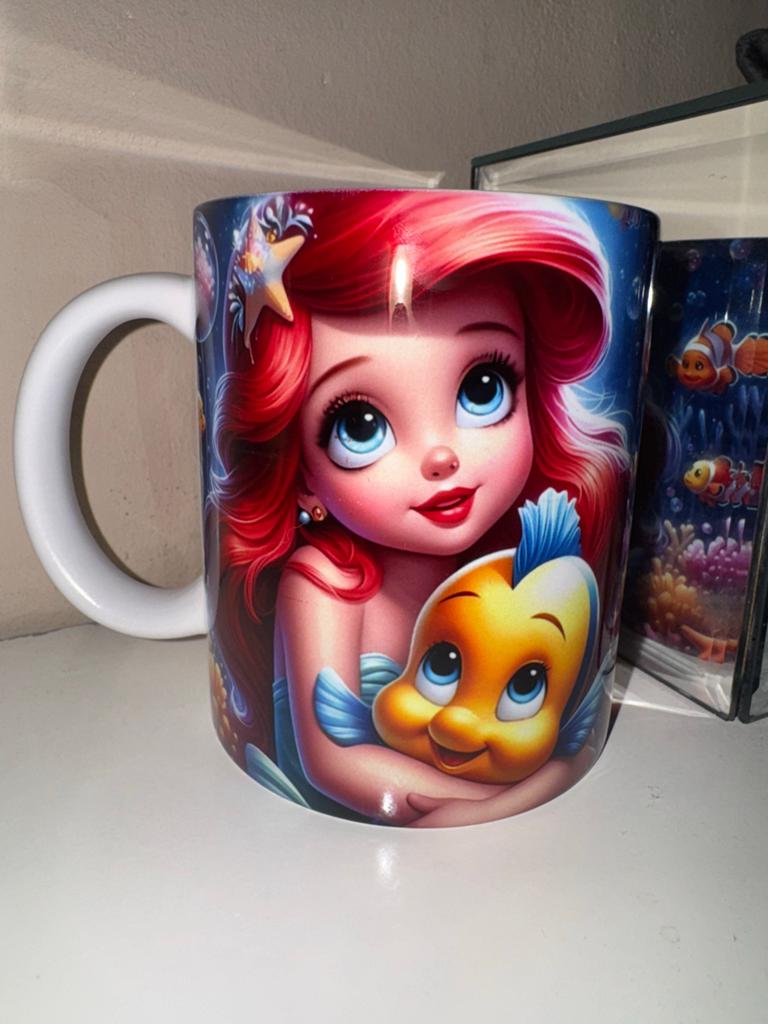 Nieuwe Disney mok - De Kleine Zeemeermin Ariel & Botje, Verzamelen, Ophalen of Verzenden, Zo goed als nieuw