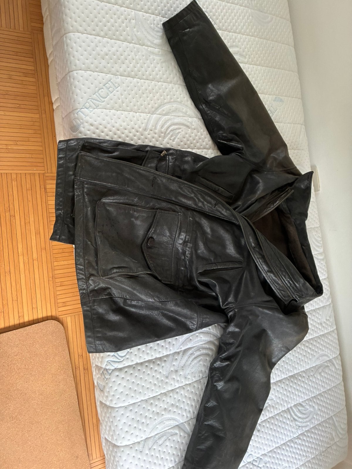 REDSKINS Heavy Leather Winter Coat!! XXL!!, Kleding | Heren, Jassen | Winter, Ophalen of Verzenden, Gedragen, Overige maten, Zwart