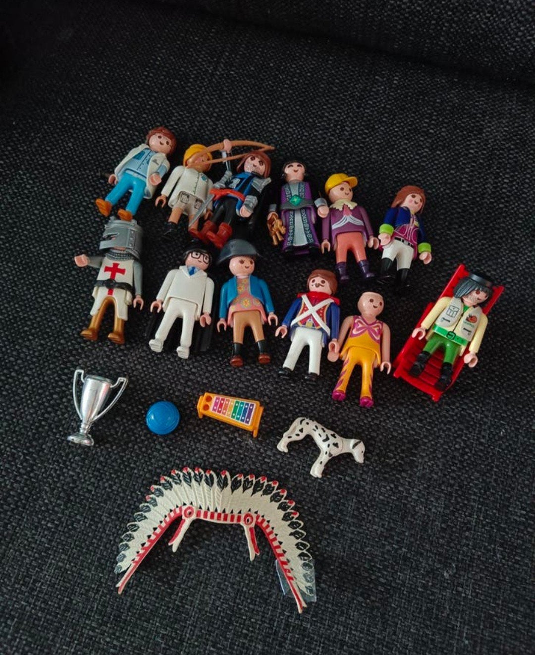 Collectie playmobil poppetjes, coaching/familie opstelling, Ophalen of Verzenden, Zo goed als nieuw, Losse onderdelen, Figuren