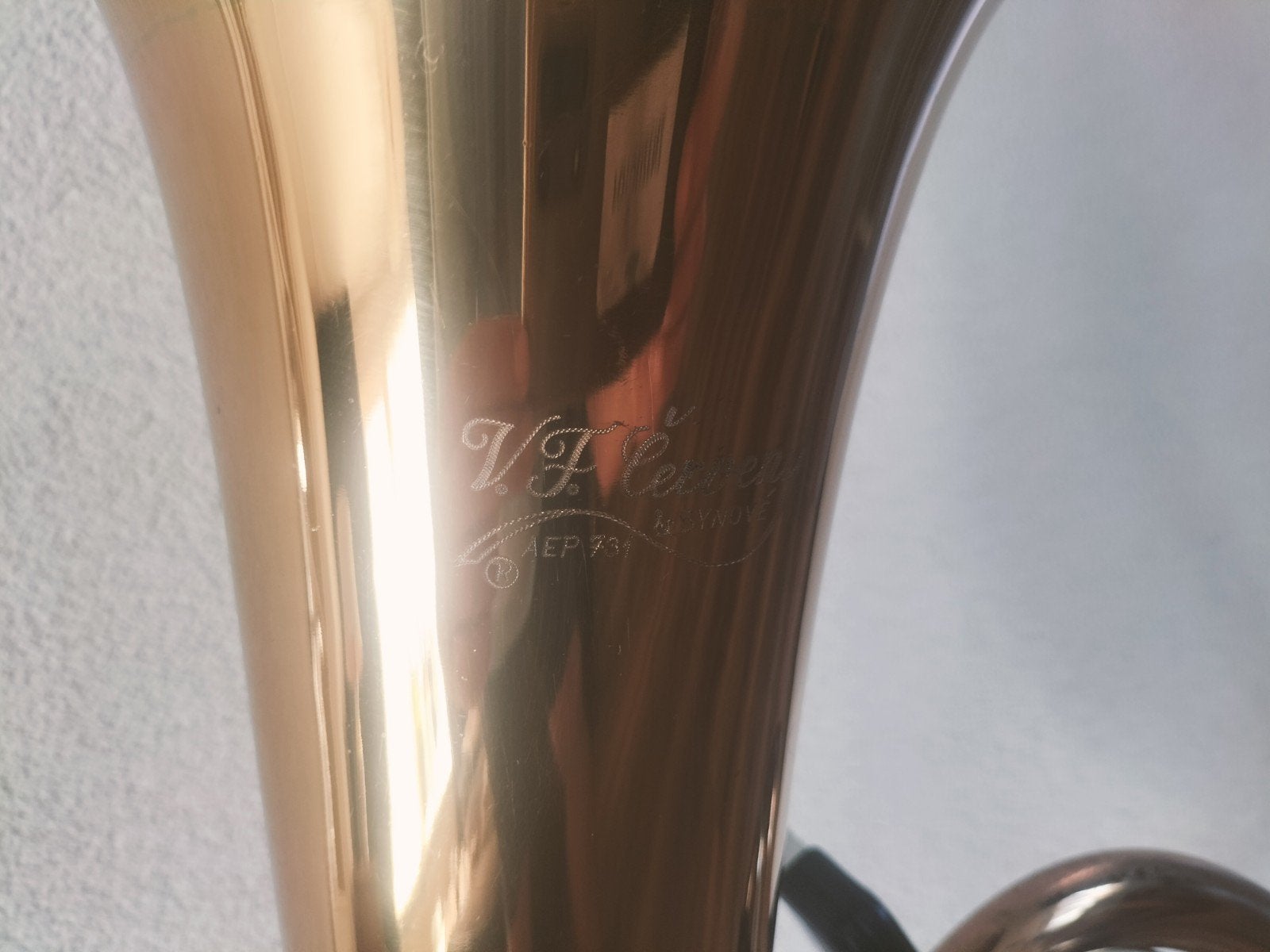 V.F. Cerveny & Synove AEP 731, Muziek en Instrumenten, Ophalen, Zo goed als nieuw, Euphonium of Tenortuba, Met koffer of draagtas