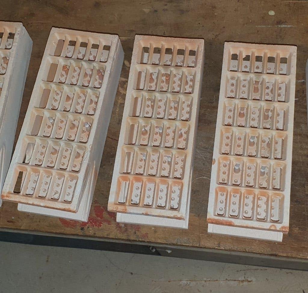 decoratie gloeiblokken voor in een oude gaskachel, Huis en Inrichting, Kachels, Ophalen of Verzenden, Gebruikt, Gas, Gaskachel