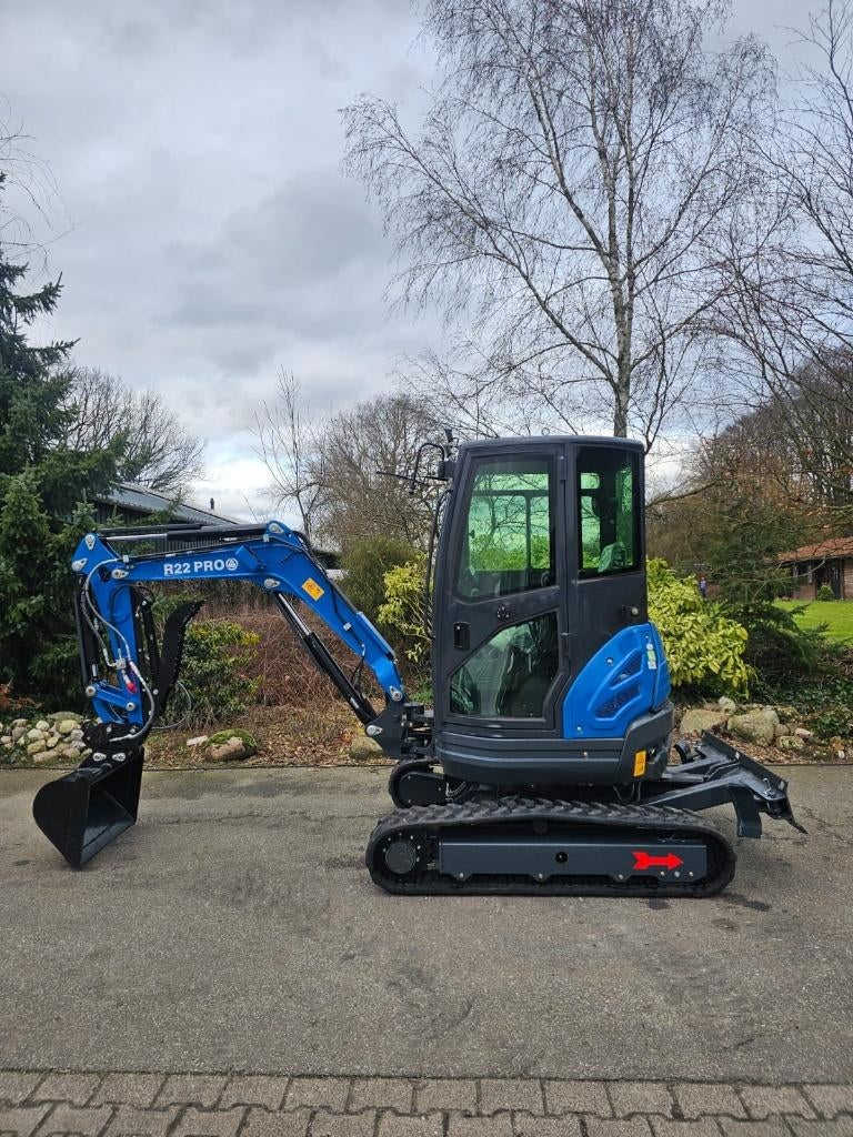 Rippa R22 Pro graafmachine minigraver Nieuw Kubota Motor, Ophalen, Graafmachine
