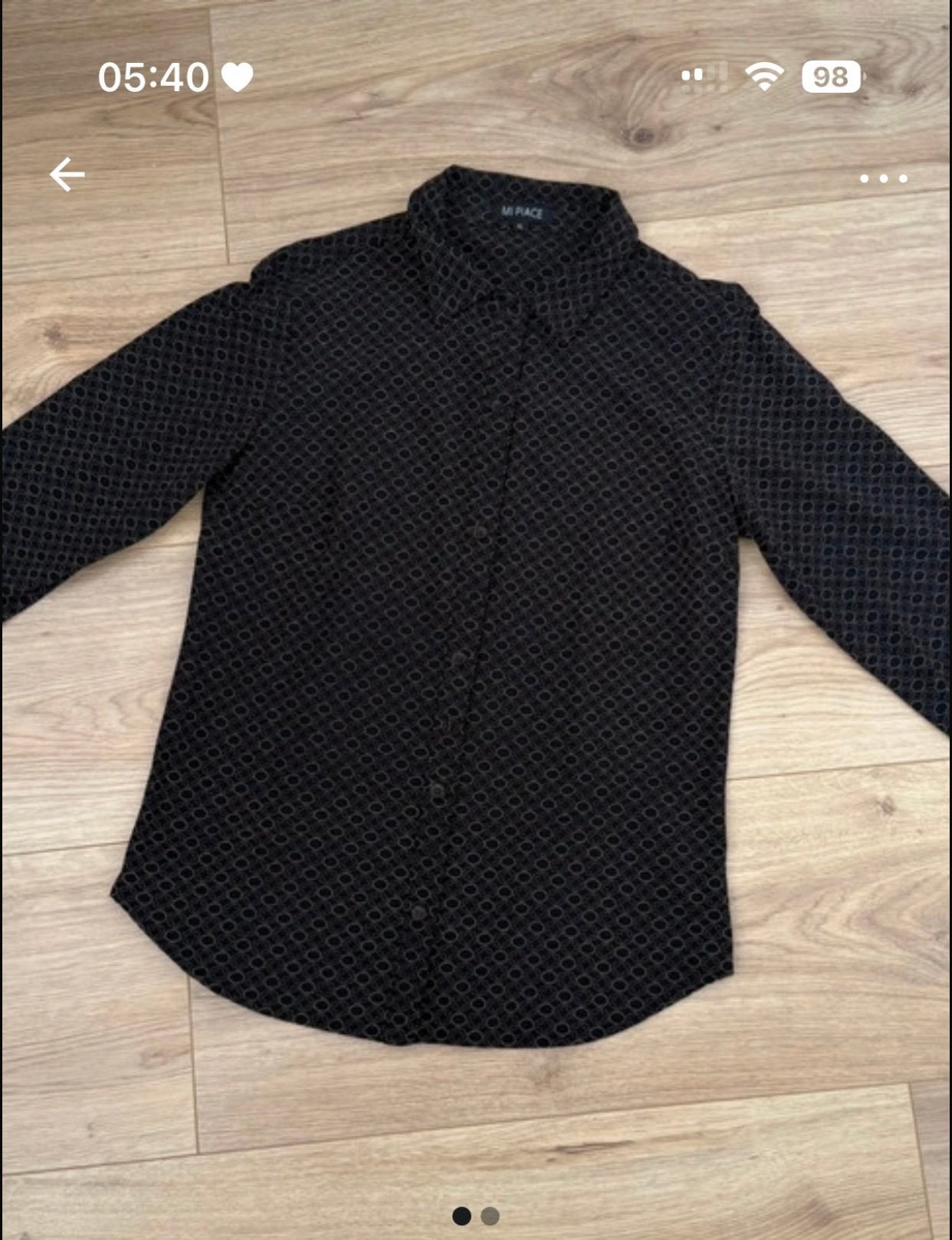 Mi piace blouse, Ophalen of Verzenden, Zo goed als nieuw, Maat 46/48 (XL) of groter, Zwart