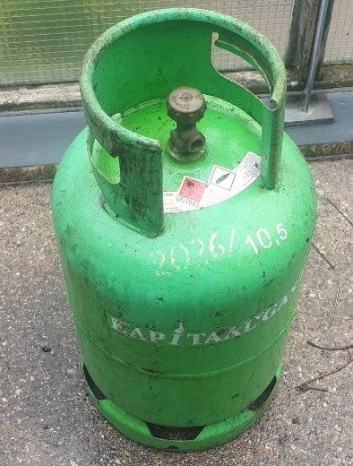 gasfles met nog bodemgas Propaan hervulbaar,, Caravans en Kamperen, Ophalen, Zo goed als nieuw