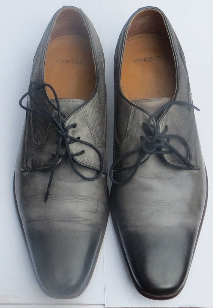 Manfield heren schoenen maat 40 leer zgan, Kleding | Heren, Schoenen, Manfield, Overige kleuren, Ophalen of Verzenden, Zo goed als nieuw