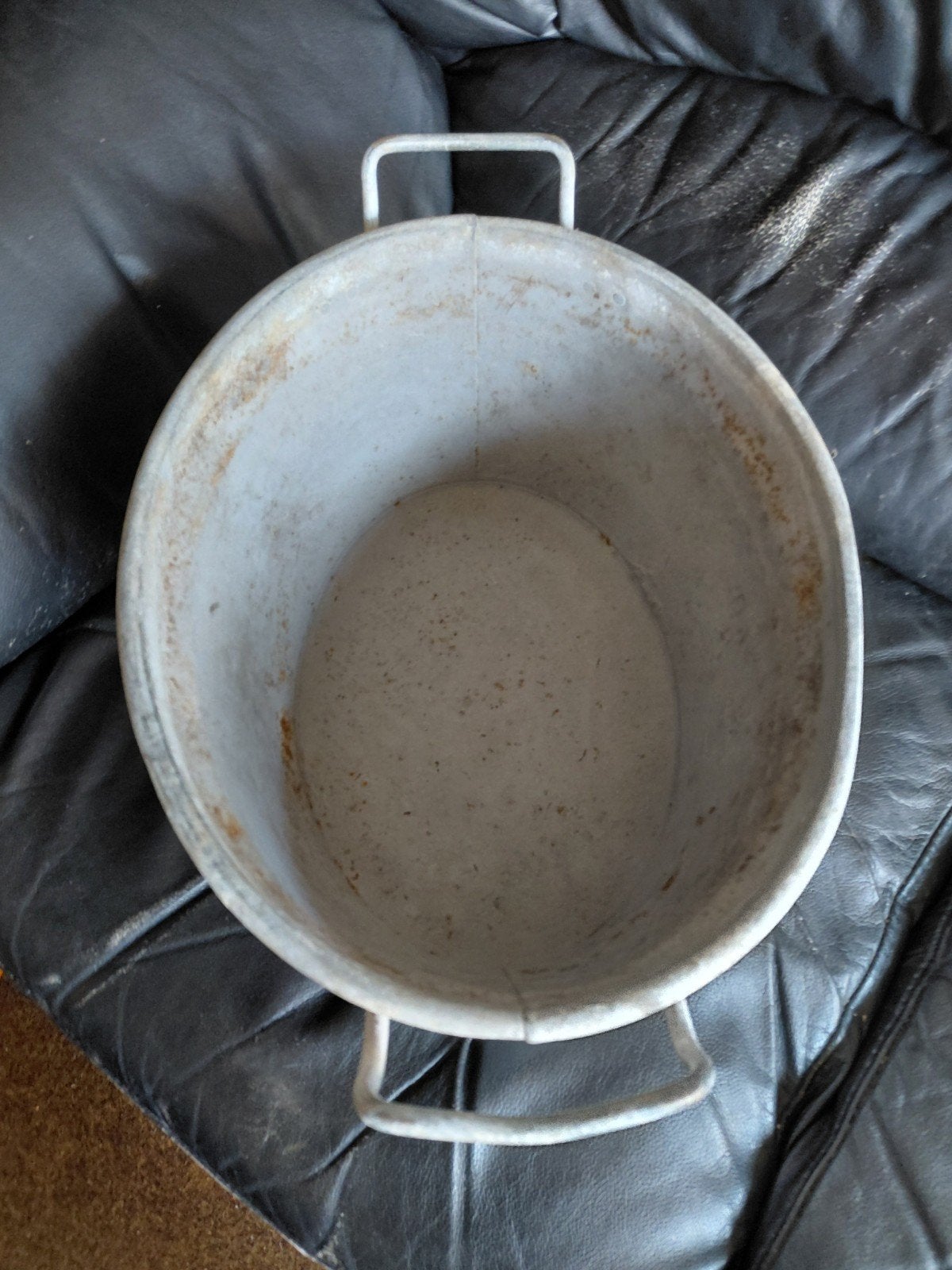 zinken teil - Vintage wasbak nr 40- lekdicht, Ophalen of Verzenden