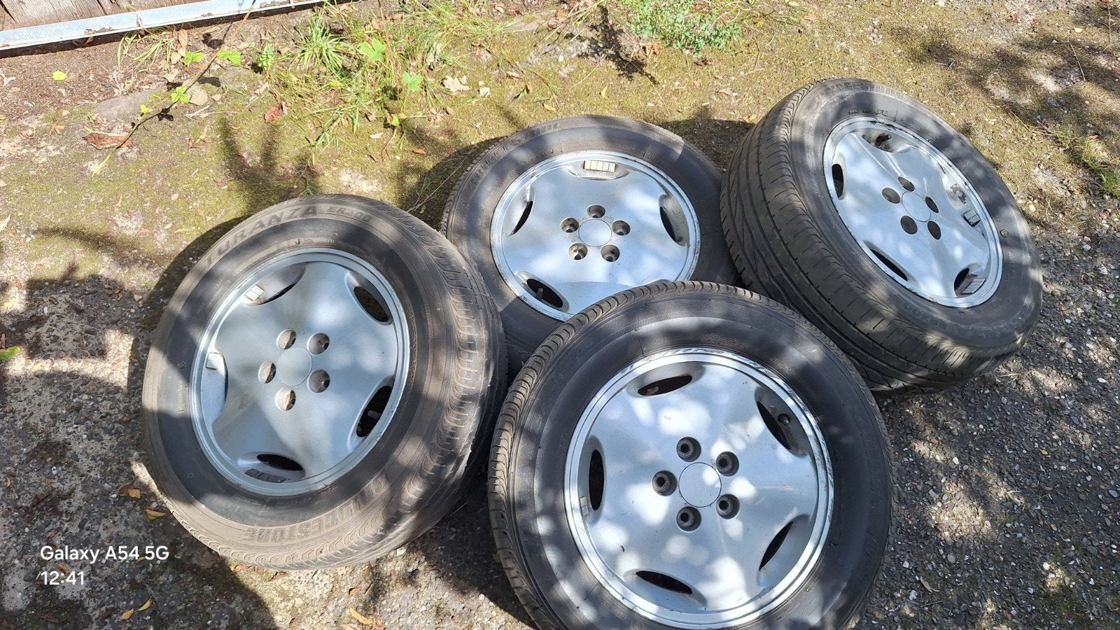 LM velgen 15 inch model Etoile met Bridgestone banden, Auto-onderdelen, Banden en Velgen, Ophalen, Gebruikt, 15 inch, 205 mm