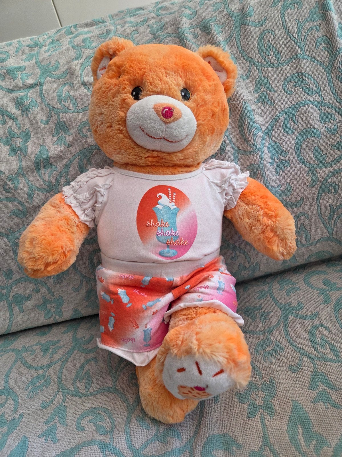 Build a Bear beer Baskin Robbins met originele outfit, Gebruikt, Overige karakters, Beer, Ophalen of Verzenden