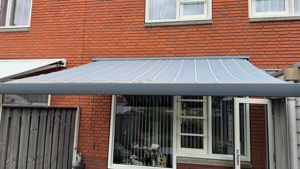zonnescherm uitvalscherm 3m breed, Tuin en Terras, Zonneschermen, Ophalen, Gebruikt, 150 tot 300 cm, 250 cm tot 450 cm