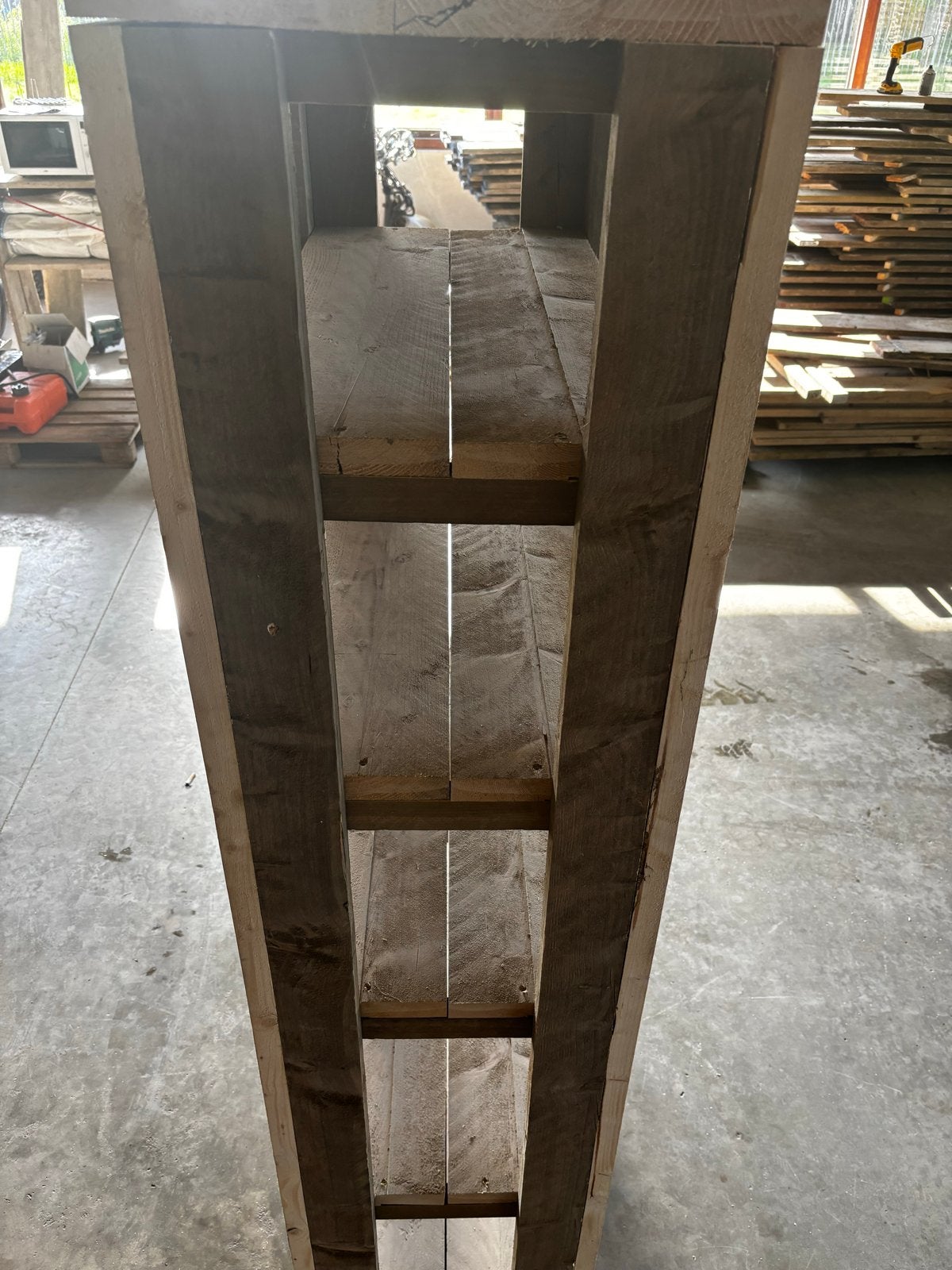 Steigerhouten kast op maat - Diverse kleuren mogelijk, Ophalen, Met plank(en), Nieuw, 50 tot 100 cm