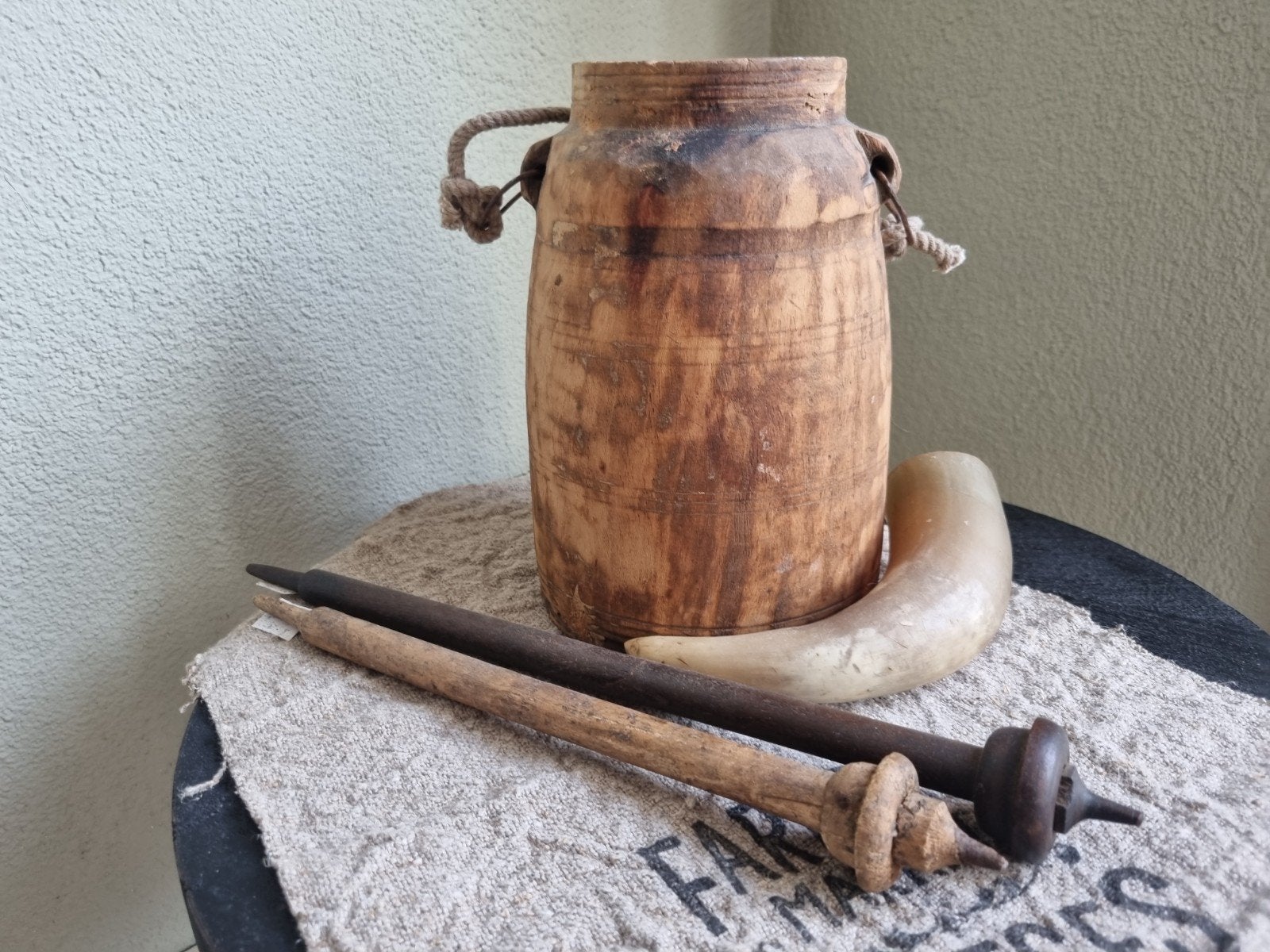 Houten decoratieve spoelen, Hout, Gebruikt, Ophalen of Verzenden, Landelijk